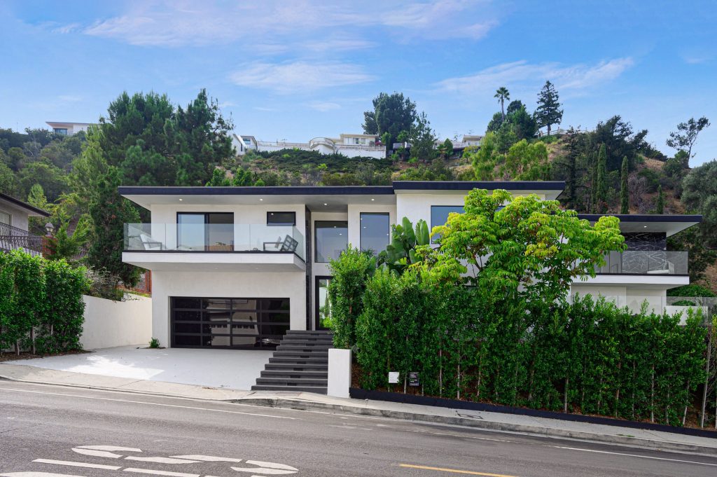 Exterior shot of a luxury home